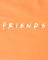 Shop Women's Orange Friends Logo Typography T-shirt-Full
