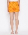 Shop Women's Orange Geometric Printed Lounge Shorts-Design