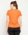Shop Women's Orange Go Workout Typography Activewear T-shirt-Full