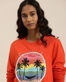 Shop Women's Orange Graphic Print Oversized T-shirt-Design