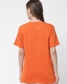 Shop Women's Orange Graphic Printed Loose Fit T-shirt-Design