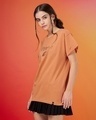Shop Women's Orange Hidden Leaf Naruto Graphic Printed Boyfriend T-shirt-Design