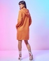 Shop Women's Orange Hoodie Dress-Design
