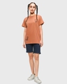 Shop Women's Orange Killer Mode Graphic Printed Boyfriend T-shirt-Design