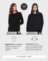 Shop Women's Orange Life Better Graphic Printed Oversized Sweatshirt-Design