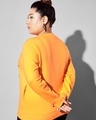 Shop Women's Orange Lips Of Honey Printed Sweatshirt-Design