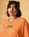 Shop Women's Orange Master Graphic Printed Oversized Plus Size T-shirt