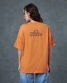 Shop Women's Orange Master Graphic Printed Oversized T-shirt-Full