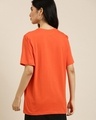 Shop Women's Orange NYC Typography Oversized T-shirt-Design