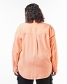 Shop Women's Orange Oversized Plus Size Shirt-Design