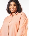 Shop Women's Orange Oversized Plus Size Shirt