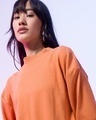 Shop Women's Orange Oversized Plus Size Sweatshirt