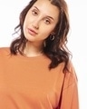 Shop Women's Orange Oversized T-shirt