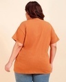 Shop Women's Orange Plus Size Boyfriend T-shirt-Design