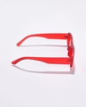 Shop Women's Orange Rectangle UV Protected Lens Sunglasses-Design