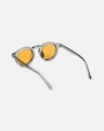 Shop Women's Orange Round Polarised Lens Sunglasses