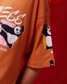 Shop Women's Orange Secret Weapon Graphic Printed Oversized T-shirt