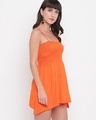 Shop Women's Orange Short Dress-Full