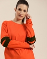 Shop Women's Orange Solid Oversized T-shirt-Design