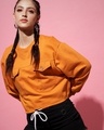 Shop Women's Orange Sweatshirt-Design