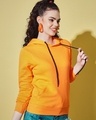 Shop Women's Orange Hooded Sweatshirt-Design