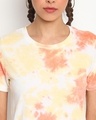 Shop Women's Orange Tie & Dye T-shirt