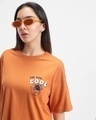 Shop Women's Orange Too Cool Graphic Printed Oversized T-shirt