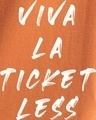 Shop Women's Orange Viva La Typography Oversized T-shirt