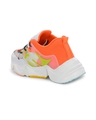 Shop Women's Orange & White Color Block Sneakers-Design