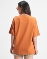 Shop Women's Orange Wild Soul Graphic Printed Oversized T-shirt-Full