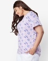 Shop Women's Orchid Petal AOP Plus Size Boyfriend T-shirt-Design