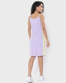 Shop Women's Orchid Petal-Yellow Color Block Halter Neck Slim Fit Dress-Design