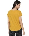 Shop Women's Owl Eyes Mustard Yellow Printed Thirt-Full
