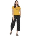 Shop Women's Owl Eyes Mustard Yellow Printed Thirt