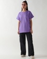 Shop Women's Paisley Purple Dare To Play Graphic Printed Boyfriend T-shirt-Full