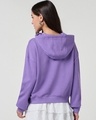 Shop Women's Paisley Purple Oversized Hoodies-Full