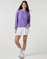 Shop Women's Paisley Purple Oversized Hoodies