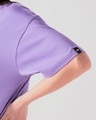 Shop Women's Paisley Purple Oversized T-shirt