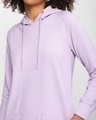 Shop Women's Pastel Lilac Hoodie Dress