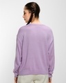 Shop Women's Lilac Printed Oversized Sweater-Design