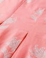 Shop Women's Peach Khari Floral Printed Box Pleated A-Line Dress-Full