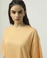 Shop Women's Peach Oversized T-shirt