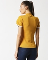 Shop Women's Petal Sleeves High Neck Rib T-Shirt-Full