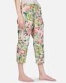 Shop Women's Pink All Over Floral Printed Cotton Capris-Full
