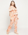 Shop Women's Pink All Over Floral Printed Nightsuit-Design