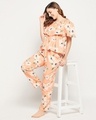 Shop Women's Pink All Over Floral Printed Nightsuit