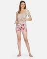 Shop Women's Pink All Over Floral Printed Shorts