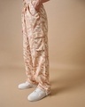 Shop Women's Pink Camouflage Oversized Parachute Pants-Design