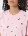 Shop Women's Pink All Over Printed Oversized Dress