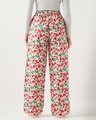 Shop Women's Beige Mickey All Over Printed Plus Size Wide Leg Pyjamas-Design